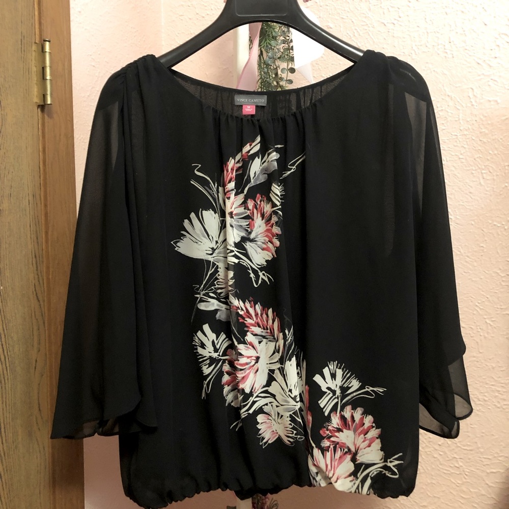 Vince Camuto Butterfly Sleeve Top